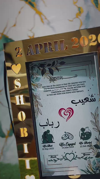 unique Design wedding frame 